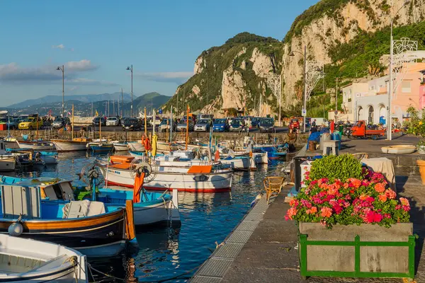 Pulau Indah Capri Pantai Amalfi Teluk Tengkuk Italy Foto Berkualitas — Stok Foto
