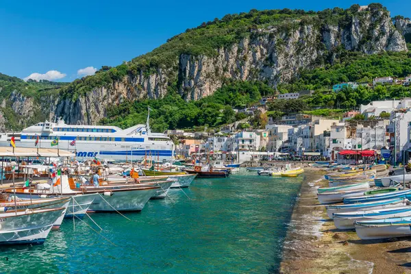 Maravilhosa Ilha Capri Costa Amalfitana Baía Nápoles Itália Foto Alta — Fotografia de Stock