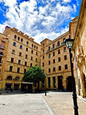 İspanya 'nın şaşırtıcı şehri Salamanca. Yüksek kalite fotoğraf