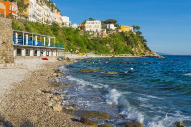 Muhteşem Capri Adası, Alamfi Sahili, Napoli Körfezi, İtalya. Yüksek kalite fotoğraf