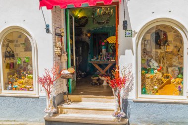 Muhteşem Capri Adası, Alamfi Sahili, Napoli Körfezi, İtalya. Yüksek kalite fotoğraf
