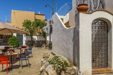 Muhteşem Capri Adası, Alamfi Sahili, Napoli Körfezi, İtalya. Yüksek kalite fotoğraf