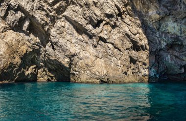 Muhteşem Capri Adası, Alamfi Sahili, Napoli Körfezi, İtalya. Yüksek kalite fotoğraf