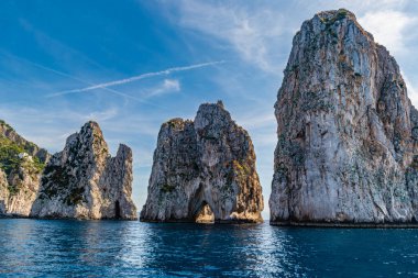 Muhteşem Capri Adası, Alamfi Sahili, Napoli Körfezi, İtalya. Yüksek kalite fotoğraf