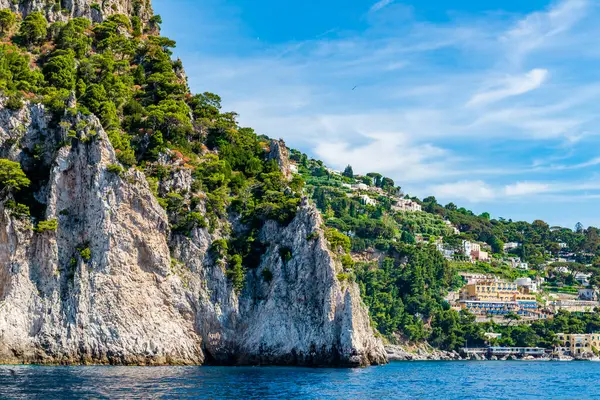 Muhteşem Capri Adası, Alamfi Sahili, Napoli Körfezi, İtalya. Yüksek kalite fotoğraf