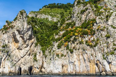 Muhteşem Capri Adası, Alamfi Sahili, Napoli Körfezi, İtalya. Yüksek kalite fotoğraf