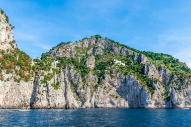 Muhteşem Capri Adası, Alamfi Sahili, Napoli Körfezi, İtalya. Yüksek kalite fotoğraf