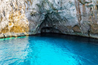 Muhteşem Capri Adası, Alamfi Sahili, Napoli Körfezi, İtalya. Yüksek kalite fotoğraf