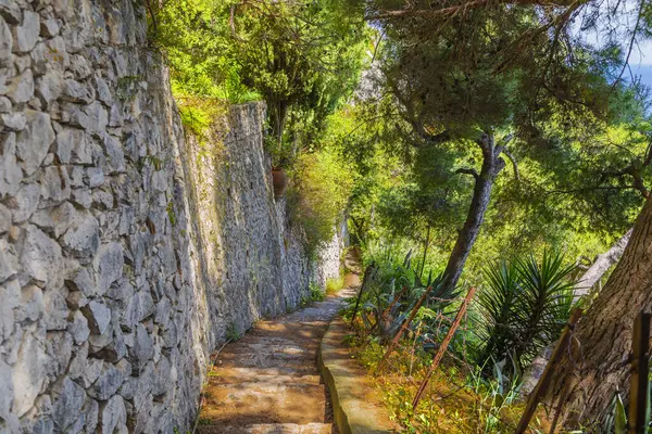 Muhteşem Capri Adası, Alamfi Sahili, Napoli Körfezi, İtalya. Yüksek kalite fotoğraf