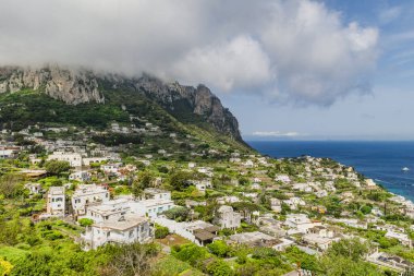 Muhteşem Capri Adası, Alamfi Sahili, Napoli Körfezi, İtalya. Yüksek kalite fotoğraf