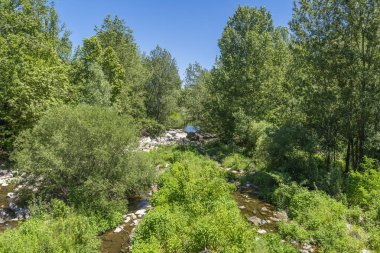 Castellfollit de la Roca, comarca de La Garrocha, Gerona, Katalonya, İspanya. Yüksek kalite fotoğraf