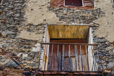 Castellfollit de la Roca, comarca de La Garrocha, Gerona, Katalonya, İspanya. Yüksek kalite fotoğraf