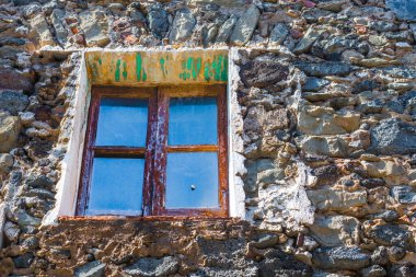 Castellfollit de la Roca, comarca de La Garrocha, Gerona, Katalonya, İspanya. Yüksek kalite fotoğraf