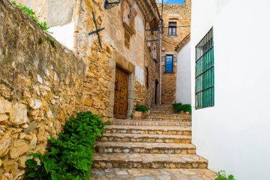 Güzel Begur kasabası, Costa Brava, Calalonia, Girona, İspanya 'nın bir mücevheri. Yüksek kalite fotoğraf