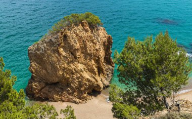 Cala de Sa Riera, Begur, Katalonya, İspanya. Yüksek kalite fotoğraf