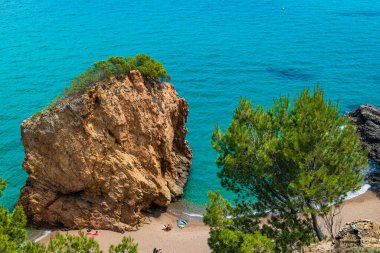 Cala de Sa Riera, Begur, Catalonia, Spain. High quality photo clipart