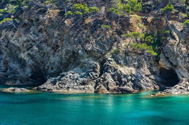 Calas de Sa Tuna y Aiguafreda, Begur, Katalonya, İspanya. Yüksek kalite fotoğraf