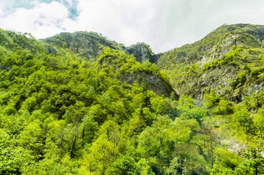 Kasım başında Pireneler 'i Portalet Geçidi' nden geçmek. Yüksek kalite fotoğraf