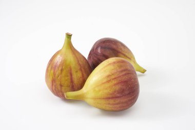 Beyaz arka planda incir meyvesi   