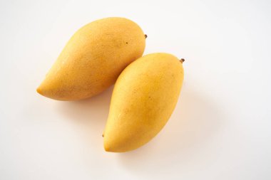Beyaz arka planda mango meyvesi                                  