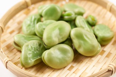 tahta kaşık yeşil fasulye