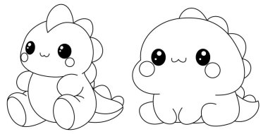 Şirin Dinozor Yumuşak Renk Sayfası