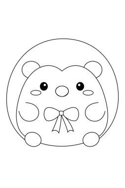 Şirin Kirpi Yumuşak Renkli Sayfası