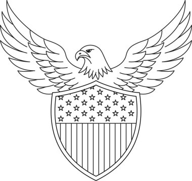 ABD bayrağı ve kartallı kalkan, 4 Temmuz Renk Sayfası