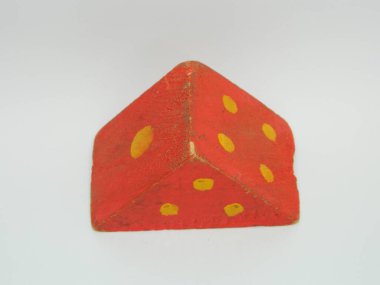 Tahtadan yapılmış çocuk sayma oyuncaklarının makro fotoğrafı