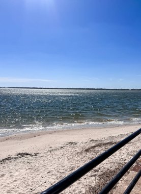 Güney Carolina 'da deniz kıyısında. 