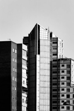 Benidorm 'da siyah beyaz gökdelenler