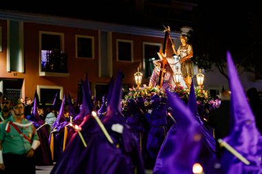 Villajoyosa, Alicante, Espaa. 26-03-2024.Villajoyosa 'daki Nasıralı bayrağı.