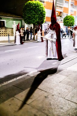 Villajoyosa, Alicante, Espana. 28-03-2024 Hristiyanlar Villajoyosa 'daki Ecce homo alayında.