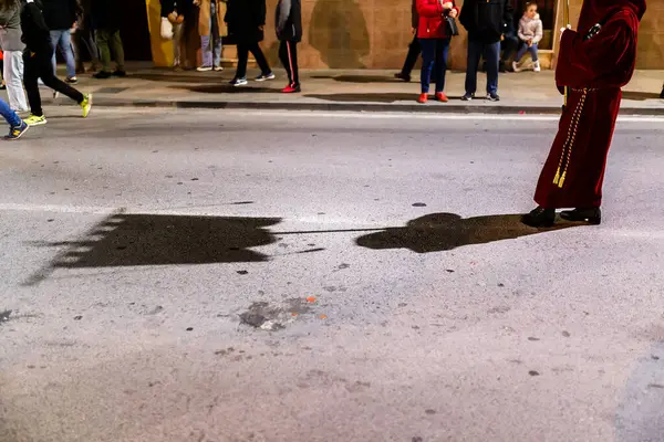 Villajoyosa, Alicante, Espana. 28-03-2024 Hristiyanlar Villajoyosa 'daki Ecce homo alayında.