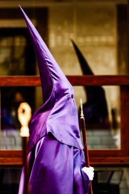 .The holy face crossing the bridge of Villajoyosa