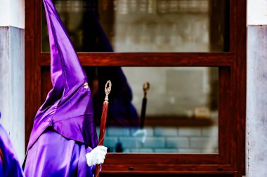 .The holy face crossing the bridge of Villajoyosa