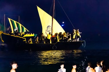 Villajoyosa, Alicante, Espana. 24-07-2024.Moors Villajoyosa 'ya iniyor..