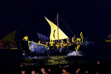 Villajoyosa, Alicante, Espana. 24-07-2024.Moors Villajoyosa 'ya iniyor..
