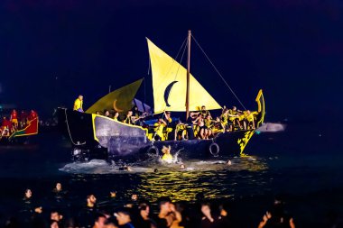 Villajoyosa, Alicante, Espana. 24-07-2024.Moors Villajoyosa 'ya iniyor..