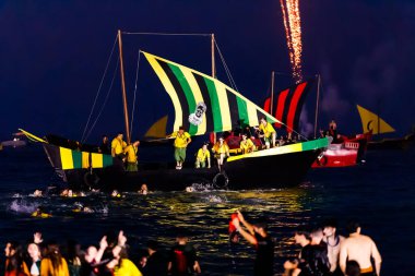 Villajoyosa, Alicante, Espana. 24-07-2024.Moors Villajoyosa 'ya iniyor..