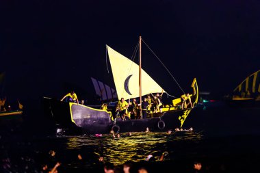 Villajoyosa, Alicante, Espana. 24-07-2024.Moors Villajoyosa 'ya iniyor..