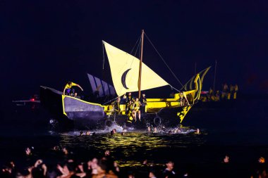 Villajoyosa, Alicante, Espana. 24-07-2024.Moors Villajoyosa 'ya iniyor..