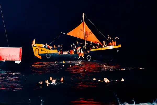 Villajoyosa, Alicante, Espana. 24-07-2024.Moors Villajoyosa 'ya iniyor..