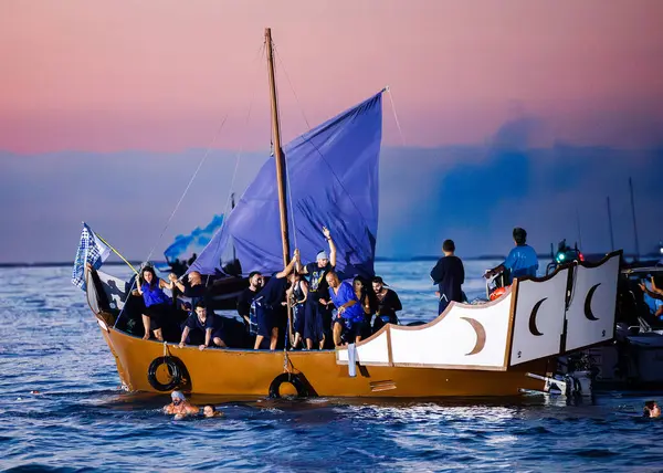 Villajoyosa, Alicante, Espana. 24-07-2024.Moors Villajoyosa 'ya iniyor..