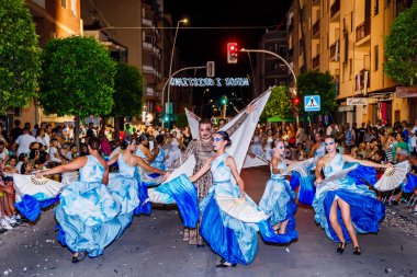 Villajoyosa, Alicante, Espaa. Villajoyosa 'daki Hıristiyan geçit töreninde 26-07-2024 denizcileri.