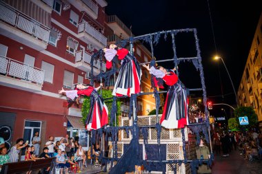 Villajoyosa, Alicante, Espaa. Villajoyosa 'daki Hıristiyan geçit töreninde 26-07-2024 denizcileri.