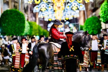 Villajoyosa, Alicante, Espaa. Villajoyosa 'daki Hıristiyan geçit töreninde 26-07-2024 denizcileri.