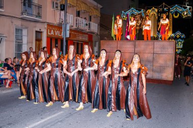 Villajoyosa, Alicante, Espaa. 25-07-2024.Kaptan Villajoyosa 'daki Fas geçit töreninde.