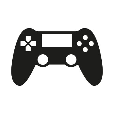 Oyun denetleyici simgesi. Joystick oyun alanı sembolü. Vektör illüstrasyonu