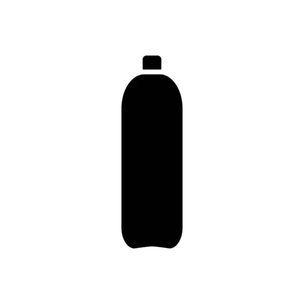 Icona Della Bottiglia Isolata Sfondo Bianco — Vettoriale Stock